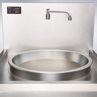 Cuisinière Wok de qualité marine 800 mm pour navire-citerne, navire porte-conteneurs, navire de ravitaillement offshore, cuisine et restauration