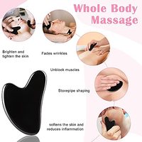 Outil Facial Gua Sha, pierre de résine Guasha pour traitement des points de déclenchement de thérapie d'acupuncture SPA