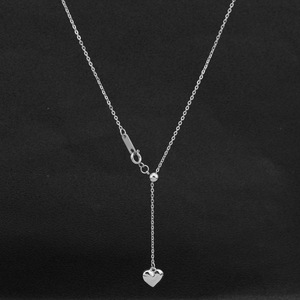 2026 New Simple Niche Design Love Heart Pendant Necklace <b>Titanium</b> Steel Women's Tassel Necklaces Fashion Jewelry Wholesale - Product Image 1