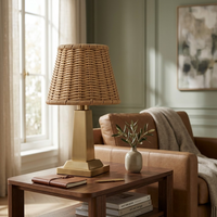 Lampe de table d'extérieur sans fil rechargeable à LED 3W, 50000 heures, charge rapide Type-C, tactile, intensité réglable, étanche IP44, en fer et rotin, pour hôtel
