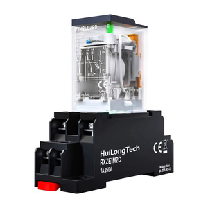 Relè Intermedio RXM 8 Pin DPDT - Pulsante di Test con Indicatore LED 2NO 2NC Controllo Industriale RXM2AB2B7 24VDC 12A - Product Image 6