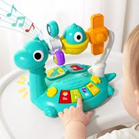 Jouet musical pour bébé EPT Dinosaur Light Sound Music, développement sensoriel, temps sur le ventre, apprentissage pour nourrissons et tout-petits, piano musical pour bébé