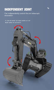 <span class=keywords><strong>Huina</strong></span> <span class=keywords><strong>1593</strong></span> Excavatrice en alliage rotatif infini à entraînement par vis 22 canaux <span class=keywords><strong>Huina</strong></span> <span class=keywords><strong>1593</strong></span> 1/14 - Product Image 5