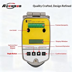 חיישן מפלס מים משולב אולטרסאונד אינטליגנטי דיגיטלי 4-20mA נגד קורוזיה - Product Image 3