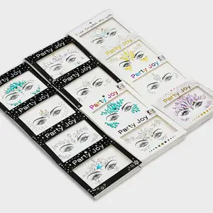 Face Jewels Stickers Face Gems Temporary Tattoo Stickers Mermaid Face Crystal for Festival Rave Carnival Party
