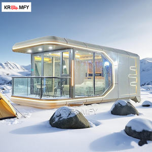 Tente de glamping avec toit en toile pour une expérience de camping de luxe, capsule spatiale - Product Image 2