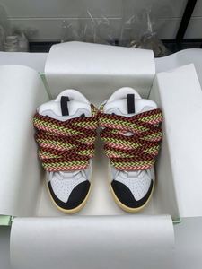 Sneakers de luxe en cuir véritable, sneakers plateforme de haute qualité avec lacets larges, chaussures décontractées tendance et à la mode - Product Image 1