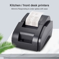Grosir Printer penerimaan termal 58mm industri Desktop kecepatan tinggi + penerimaan termal antarmuka USB stok kompatibel