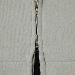 Nouveau Hoodie Zippé 100% Coton Épais Coupe Courte Double Fermeture Éclair Oversize Unisexe Personnalisable Coupe Boxy Essentiels - Product Image 4