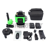 Niveau laser de construction vert 4D portable pour une utilisation intérieure et extérieure