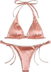 Set Sexy da donna estivo Micro Mini <span class=keywords><strong>Bikini</strong></span> abbinato a due pezzi costumi da bagno <span class=keywords><strong>Bikini</strong></span> perizoma - Product Image 6