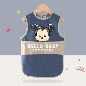 Bata de bebé <span class=keywords><strong>para</strong></span> niños, delantal de <span class=keywords><strong>dibujo</strong></span> de jardín de infantes, verano, sin mangas, impermeable, <span class=keywords><strong>babero</strong></span> sucio, <span class=keywords><strong>babero</strong></span> <span class=keywords><strong>para</strong></span> comer <span class=keywords><strong>para</strong></span> niña - Product Image 4