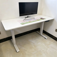 Bureau d'ordinateur électrique intelligent à hauteur réglable moderne, bureau de direction commercial à hauteur réglable moderne