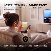 Télécommande vocale AN-MR23GA de remplacement pour téléviseurs intelligents LG Magic Remote 2018-2025, compatible avec MR22GA, MR21GA/GC, MR20GA