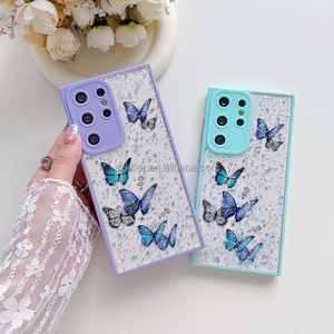 Fourniture Coloré Papillon Goutte À Goutte Colle Style Caméra De Protection PC TPU Téléphone Portable Cas Pour Samsung Galaxy A03S A13 <span class=keywords><strong>A33</strong></span> A53 A73 <span class=keywords><strong>A23</strong></span> - Product Image 3