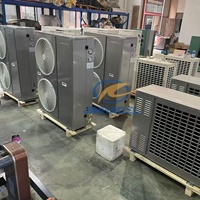 Unité de condensation intégrée à ailettes noires anti-corrosion, refroidie par air, avec ailettes noires à revêtement électrolytique pour la réfrigération des chambres froides