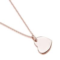 Loveher bijoux goutte coeur collier personnalisé en acier inoxydable plaqué or bijoux vierges en gros nom personnalisé pour les femmes