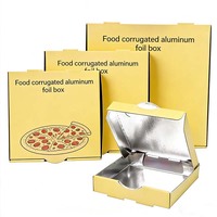 Boîtes à pizza en carton kraft brun octogonales personnalisées à bas prix, imprimées avec logo, 20 cm, 30 cm, 40 cm, 10, 14, 16, 18 pouces