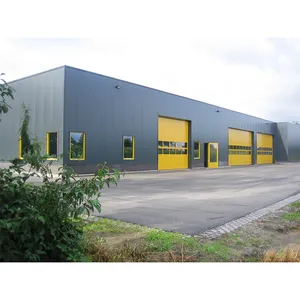 Bengkel struktur baja prefabrikasi gudang gudang bangunan logam murah Prefab hangar
