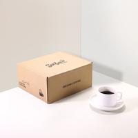 Boîtes postales en carton ondulé avec logo personnalisé conception libre d'emballage d'autosoins café naturel écologique de beauté