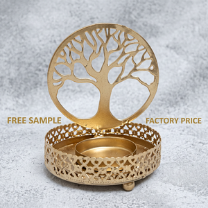 Supports de bougies décoratifs en forme d'arbre pour bougies chauffe-plat - Product Image 1