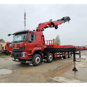 รถเครนติดตั้งบนรถบรรทุก Dongfeng 8x4 14 ตัน แบบแขนพับได้ สำหรับยกวัสดุอเนกประสงค์ ทนทานและแข็งแรง จากโรงงานโดยตรง - Product Image 2