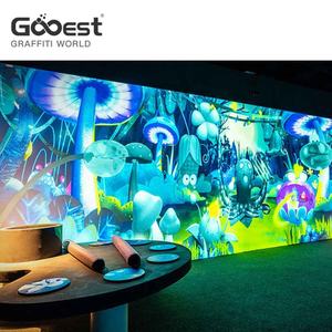 <span class=keywords><strong>Jeux</strong></span> interactifs de projection murale en vente chaude, produits de réalité augmentée pour parcs d'attractions, dessin interactif, projecteur mural interactif - Product Image 6