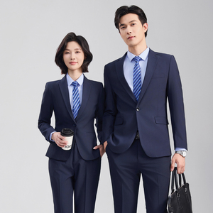 Completo Slim Fit da Uomo e <span class=keywords><strong>Donna</strong></span>, Comodo da Indossare in Ufficio, Stile Uniforme Professionale - Product Image 5