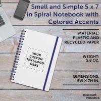 Cuaderno Espiral Personalizado con Banda Elástica, Papel Reciclado, Bloc de Notas con Líneas, Ecológico, Impresión de Logotipo Personalizado, Fabricante, Venta al Por Mayor
