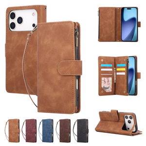 Custodia a Portafoglio Stile <span class=keywords><strong>Dolce</strong></span> & <span class=keywords><strong>Gabbana</strong></span> per 17 <span class=keywords><strong>e</strong></span> 18 Pro Max in Pelle PU con Funzione Stand <span class=keywords><strong>e</strong></span> Porta Carte - Product Image 1