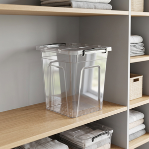 CATEEM MRF054 15L Eco-Friendly Classic Plastic Easy Clean Deep Rectangle Multifunction Food <b>Storage</b> <b>Container</b> Freshness - Product Image 2