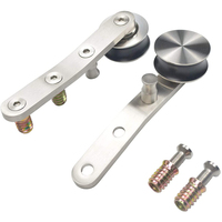 Kit de Herrajes para Escalera Deslizante de Acero Inoxidable SSS, Herrajes para Escalera de Madera DIY