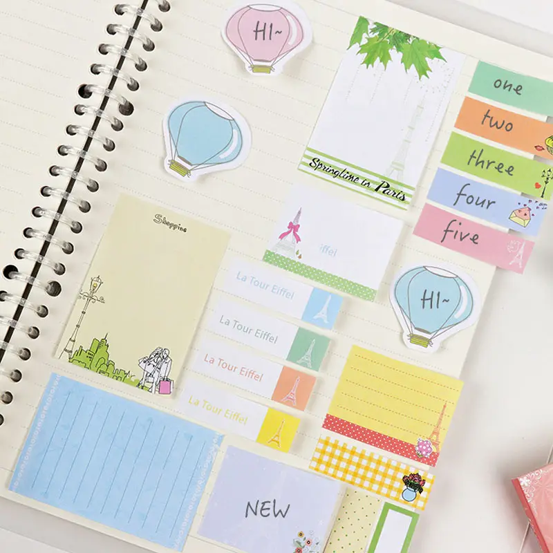 Notizblock Buch Random Cute Memo Sticker Study Office Supplies Index Haft notizen kawaii Briefpapier