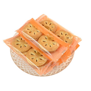 Biscuits sandwichs craquelins semi-durs à la saveur d'<span class=keywords><strong>orange</strong></span> confite 100g, goût sucré, haute qualité, collations pour le goûter, emballés en sachet - Product Image 5
