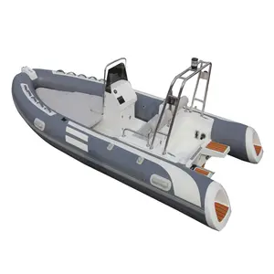 Классическая жесткая надувная лодка tender 4,8 М 16 футов с глубоким V-образным корпусом из стеклопластика, жесткая гипалоновая rib 480 с крышкой для лодки