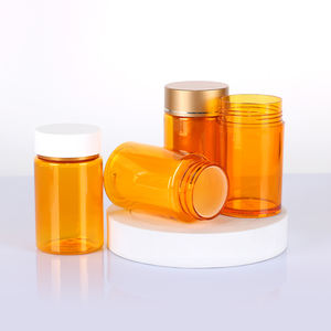 Custom Colored PET Pill <b>Bottle</b> 60ml 90ml 100ml 130ml 150ml Transparent Medicine Container with Gold Silver Cap BPA Free - Product Image 5