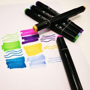 ชุดปากกาไฮไลท์สองหัวสำหรับศิลปิน DIY ระดับโรงเรียน 120 สี ปากกามาร์คเกอร์แบบถาวร - Product Image 5