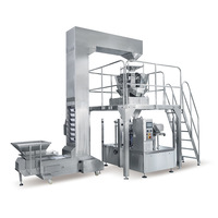 Automatische zakkenvulmachine voor korrels, voorgemaakte ritssluitende staande zakkenverpakkingsmachine voor fruit, groentechips, rode dadels