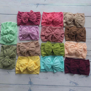 6.5 Inches Best Size New Style Super Soft Comfortable Nylon Knot Headband <strong>Hair</strong> <strong>Band</strong> for Baby Girls and <strong>Boys</strong> - Product Image 1