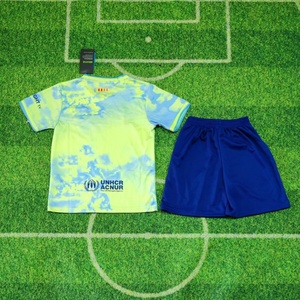 Maglie da <span class=keywords><strong>Calcio</strong></span> Personalizzate 25/26 all'Ingrosso, Versione Tifosi, T-Shirt da <span class=keywords><strong>Calcio</strong></span>, Maglie da Gioco Away per Bambini del Barcellona - Product Image 2