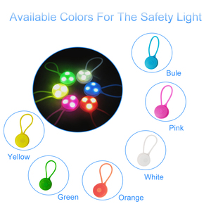 Lampe Led suspendue en silicone lumineux, petit porte-clés, luminaire de sécurité pour randonnée nocturne, accessoire à la mode pour animal de compagnie, 1 pièce - Product Image 3