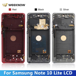 หน้าจอ OLED สำหรับ <span class=keywords><strong>Samsung</strong></span> <span class=keywords><strong>Galaxy</strong></span> <span class=keywords><strong>Note</strong></span> <span class=keywords><strong>10</strong></span> <span class=keywords><strong>Lite</strong></span> จอแสดงผล LCD N770 <span class=keywords><strong>N770F</strong></span> <span class=keywords><strong>N770F</strong></span> /ds พร้อมกรอบอะไหล่หน้าจอสัมผัส - Product Image 3