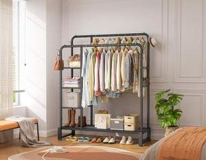 Modern Simple Home Furniture <b>Clothes</b> Drying <b>Rack</b> Adjustable Height Eco-friendly Material Customized Color for Bedroom Hotel - Product Image 2