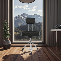 Vente en gros tabouret de batterie en acier réglable professionnel Bancs d'instruments confortables avec tabouret de batterie pour clavier de guitare