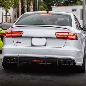 Becquet de lèvre de diffuseur arrière en Fiber de carbone de vente directe de facteur pour Audi C7.5 A6 <span class=keywords><strong>Sline</strong></span> S6 2016-2018 K Style garde de pare-chocs de voiture - Product Image 6