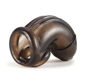 Mannen Siliconen Mannelijke Kuisheidsapparaat Mannelijke Cock Cage Stijl Riem Comfortabele Cockring <span class=keywords><strong>Bull</strong></span> Scrotum Bal Testikel Brancard Penis - Product Image 4