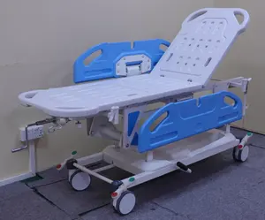 Medizinisches Notfall bett Patient Hydraulische Klapp bahre Krankenwagen-Notfall trage mit Wirbelsäulen brett
