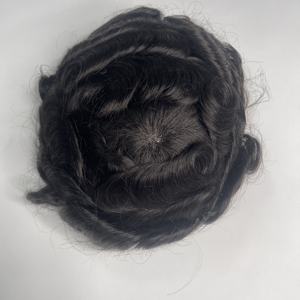 Peluca de cabello humano Natural Shy Mono, cabello indio para hombres, prótesis capilar, más barata, duradera, de densidad media, peluca para pérdida de cabello para hombres - Product Image 3