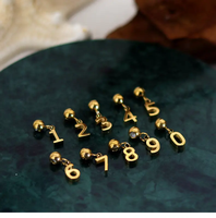 Pendentif à lettres initiales en acier inoxydable pour fabrication de colliers et de bracelets en or personnalisé