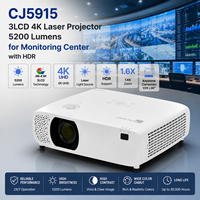 Projecteur laser 4K 3LCD CJ5915 5200 lumens pour centre de surveillance avec déplacement de l'objectif